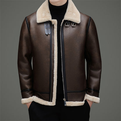 FLEECE-LINED WINTER COAT