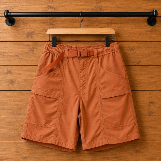 Elastic Waist Cargo Shorts