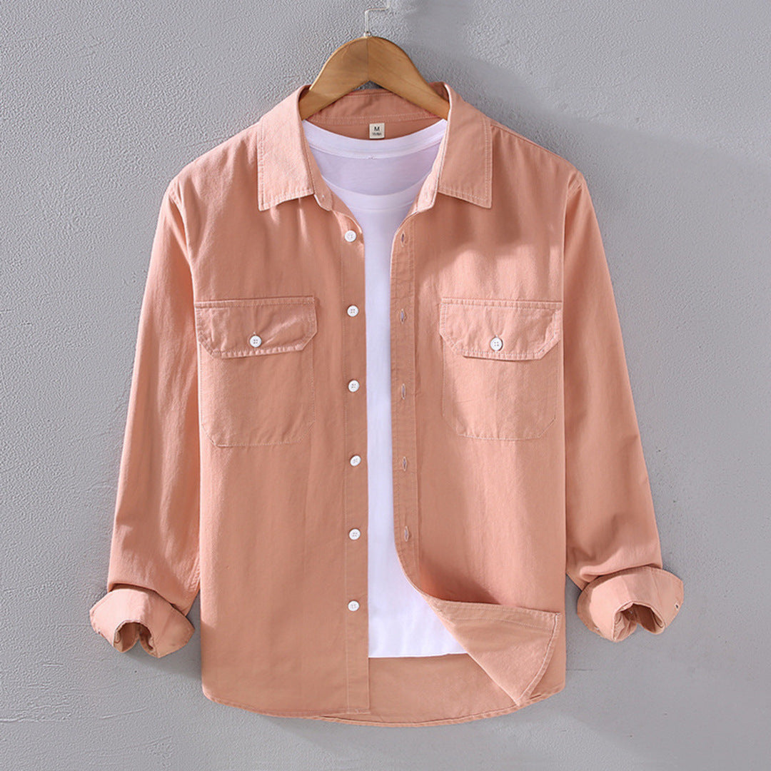 Velvet Long-Sleeve Shirt