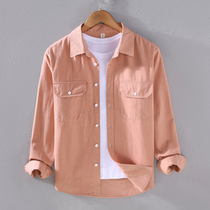 Velvet Long-Sleeve Shirt