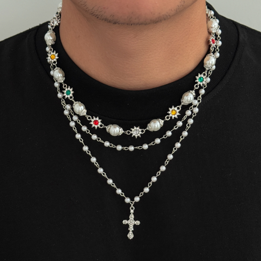 Pearl Cross Necklace