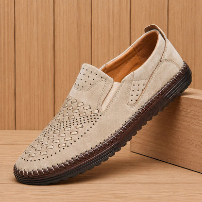 Perforated Casual Slip-Ons