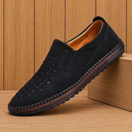 Perforated Casual Slip-Ons
