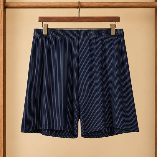 Pinstripe Relaxed Boxer Shorts