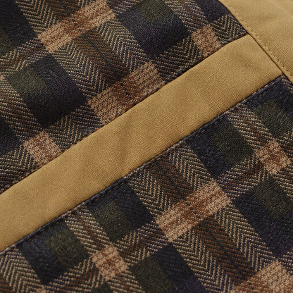 Plaid Lined Button Jacket