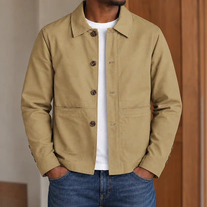Plaid Lined Button Jacket