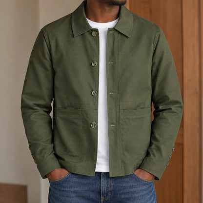 Plaid Lined Button Jacket