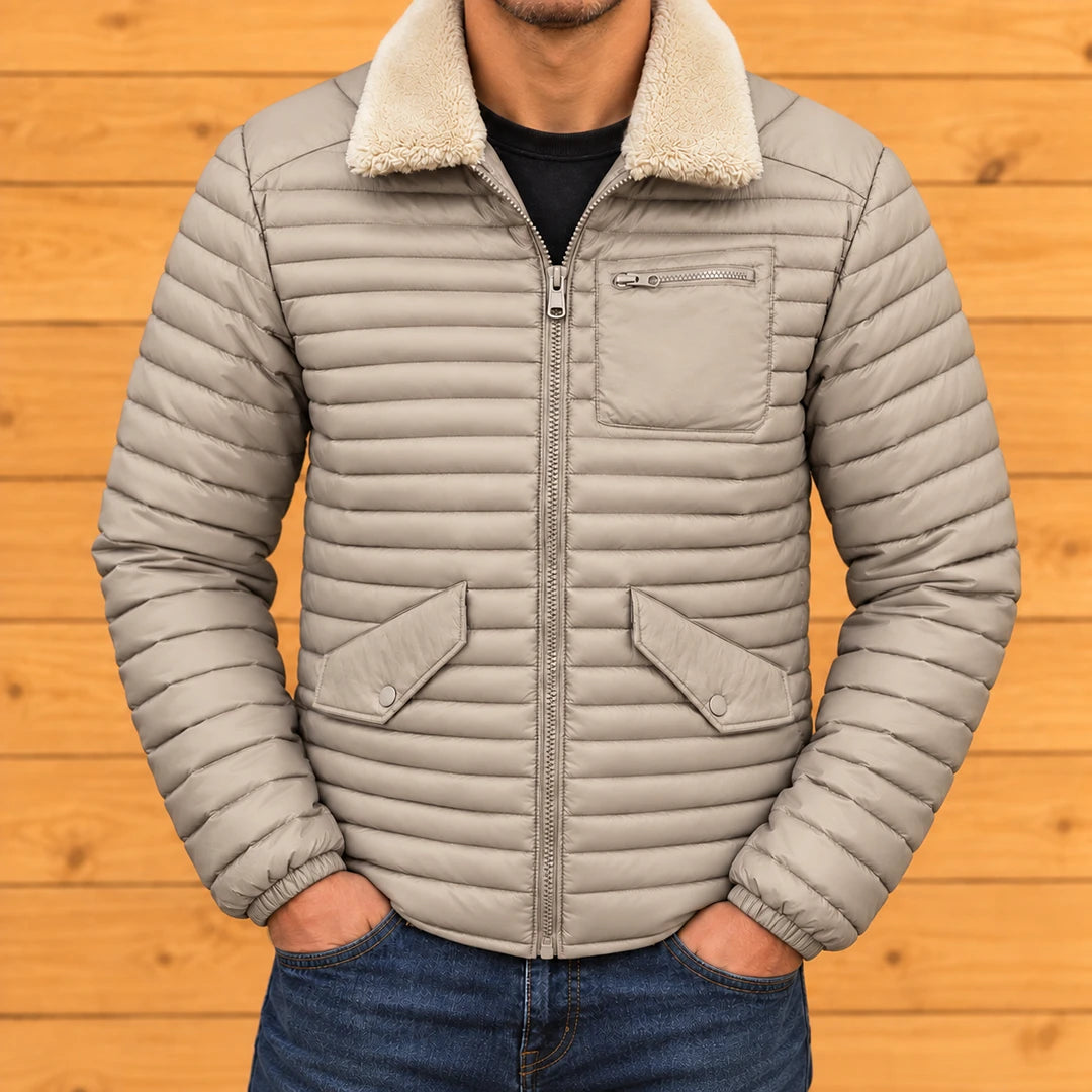 Plush Collar Puffer Jacket