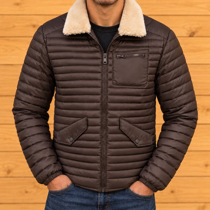 Plush Collar Puffer Jacket