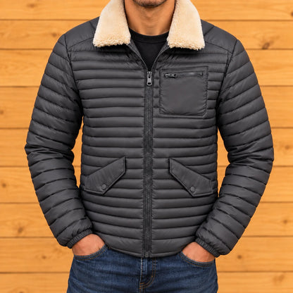Plush Collar Puffer Jacket