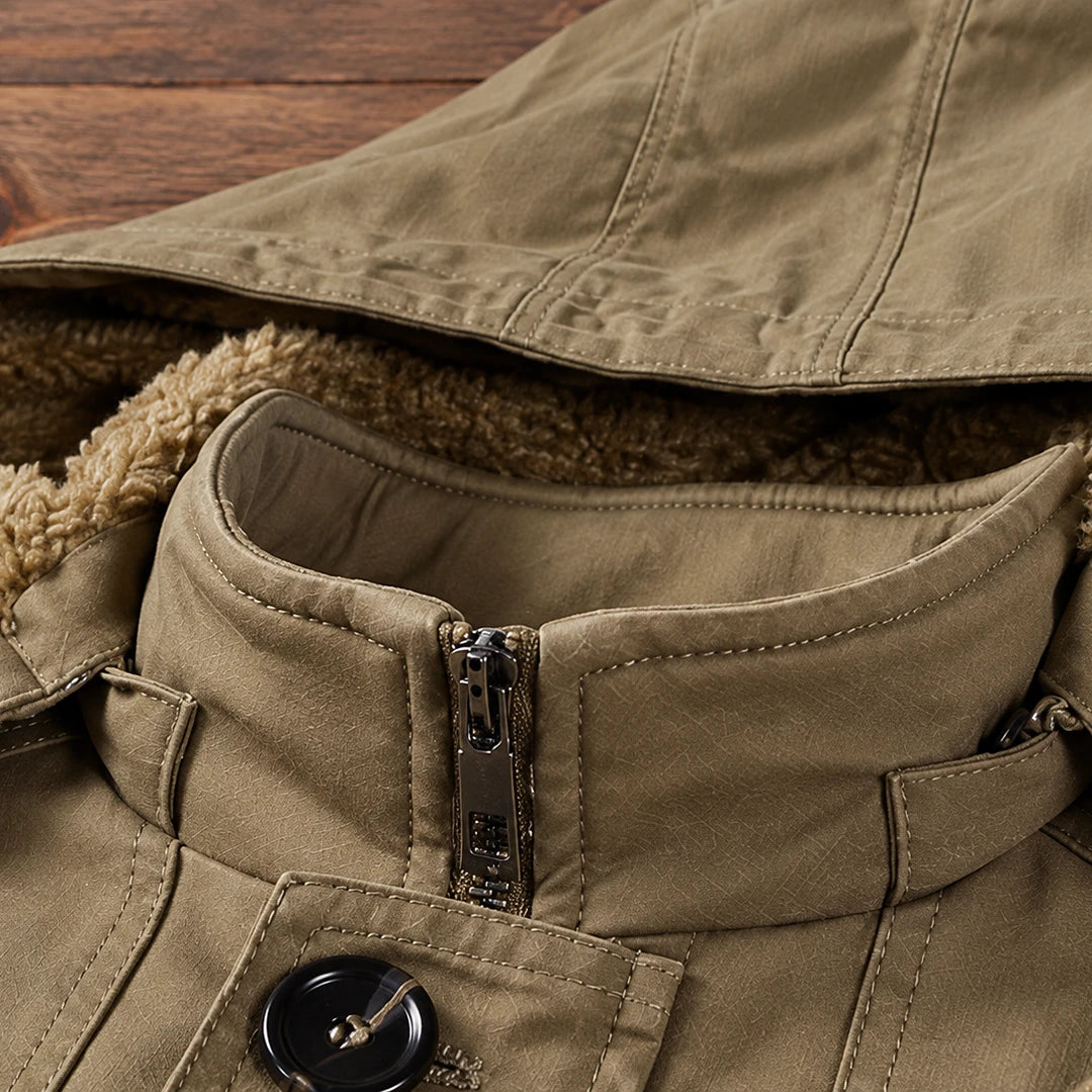 Plush Lined Hooded Jacket