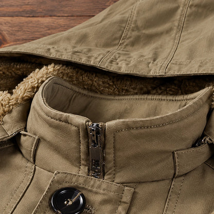 Plush Lined Hooded Jacket