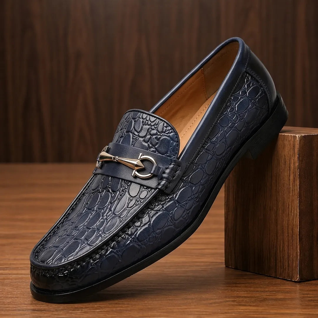 Polished Buckle Loafers
