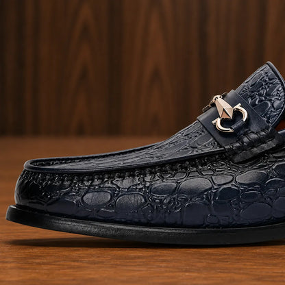 Polished Buckle Loafers