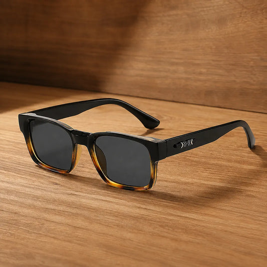 Polished Square Frame Sunglasses