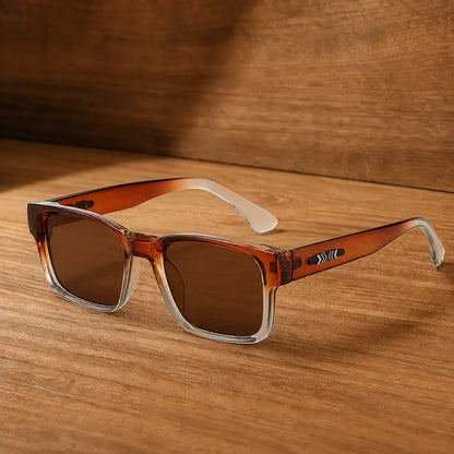 Polished Square Frame Sunglasses