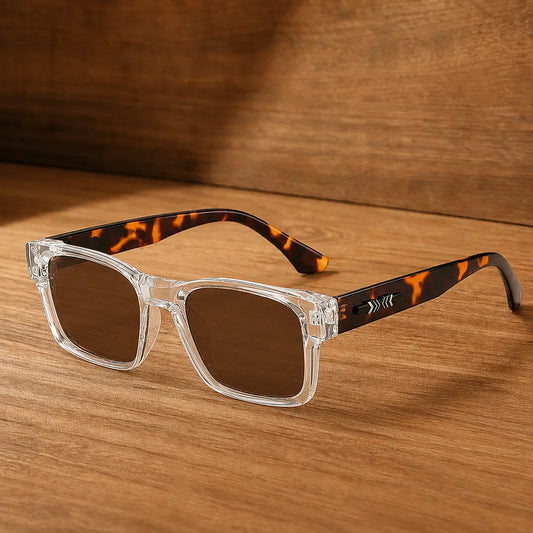 Polished Square Frame Sunglasses