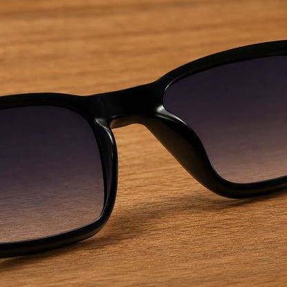 Polished Square Frame Sunglasses
