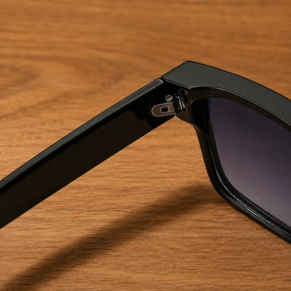 Polished Square Frame Sunglasses