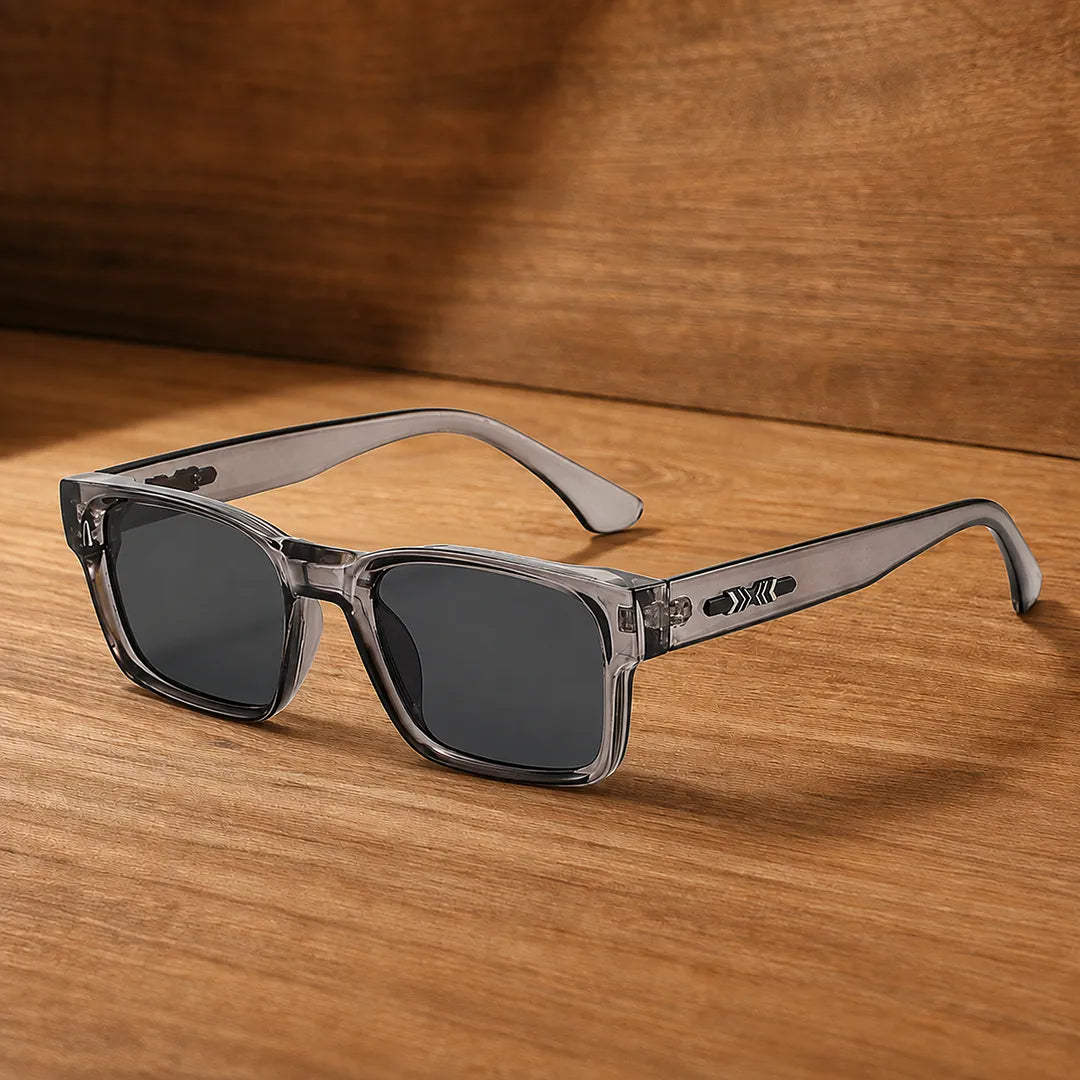 Polished Square Frame Sunglasses