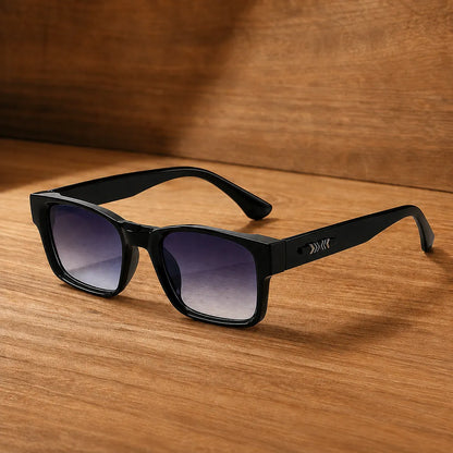 Polished Square Frame Sunglasses