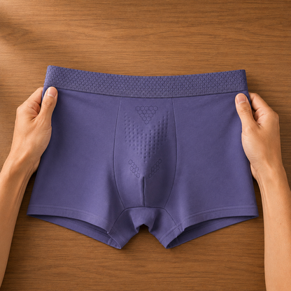 Elastic Cotton Boxer Briefs