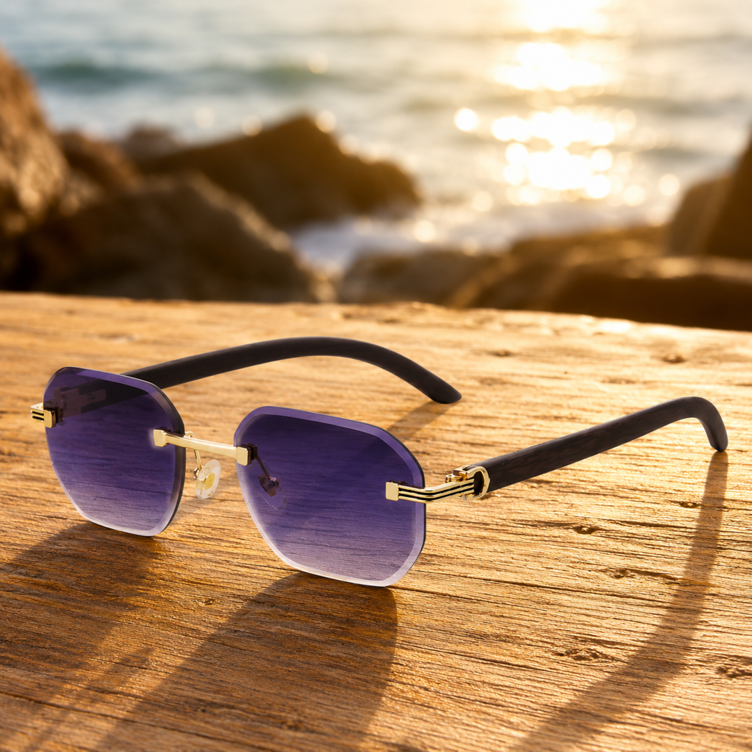 Rimless Metal Sunglasses