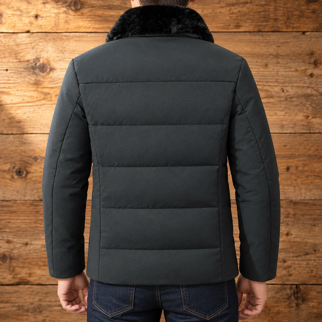 Quilted Fur Collar Jacket