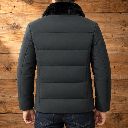 Quilted Fur Collar Jacket