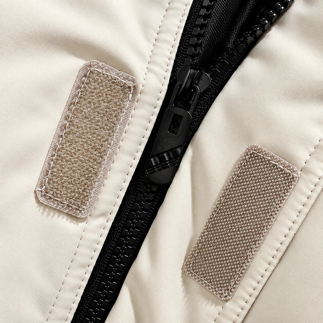 Quilted High-Collar Puffer Jacket