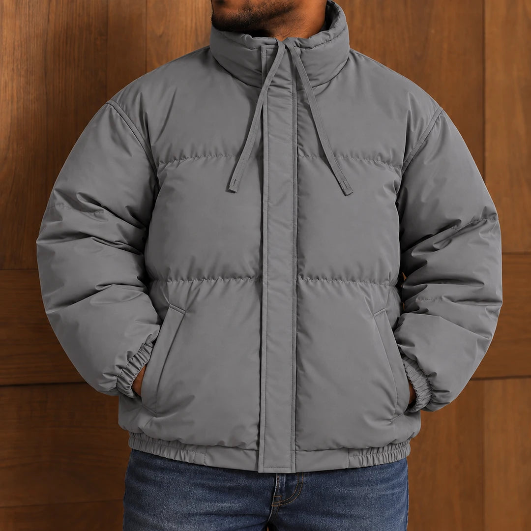 Quilted High-Collar Puffer Jacket