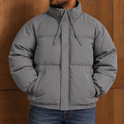 Quilted High-Collar Puffer Jacket