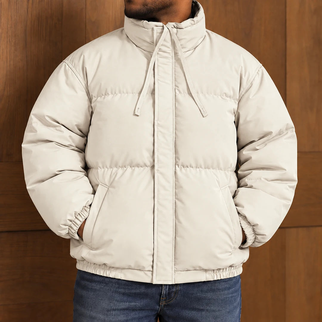 Quilted High-Collar Puffer Jacket