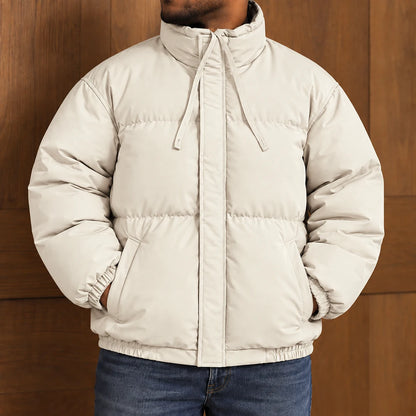 Quilted High-Collar Puffer Jacket