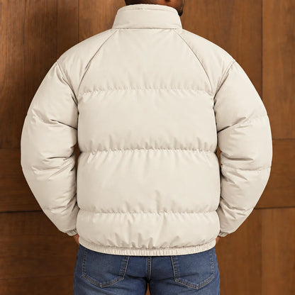 Quilted High-Collar Puffer Jacket