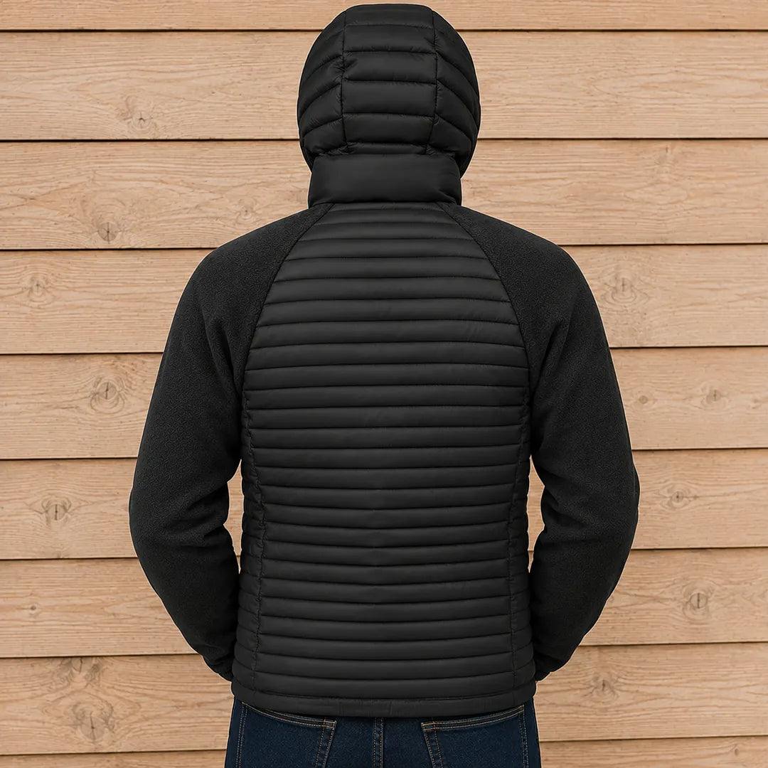 Quilted Hooded Zip Jacket