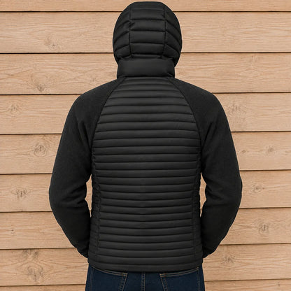Quilted Hooded Zip Jacket