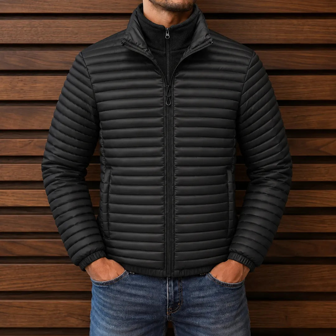 Quilted Stand Collar Jacket