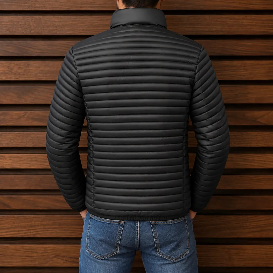 Quilted Stand Collar Jacket