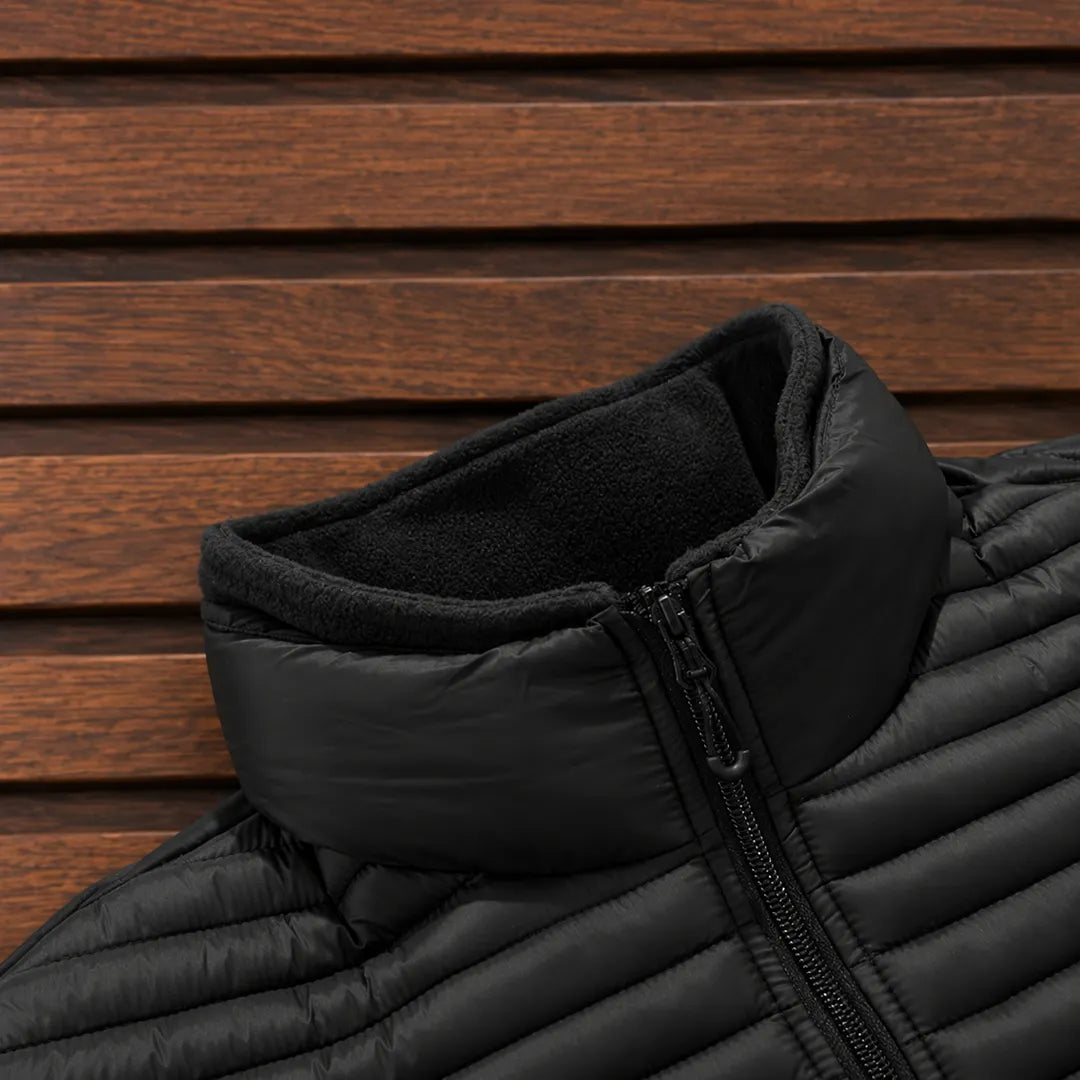 Quilted Stand Collar Jacket