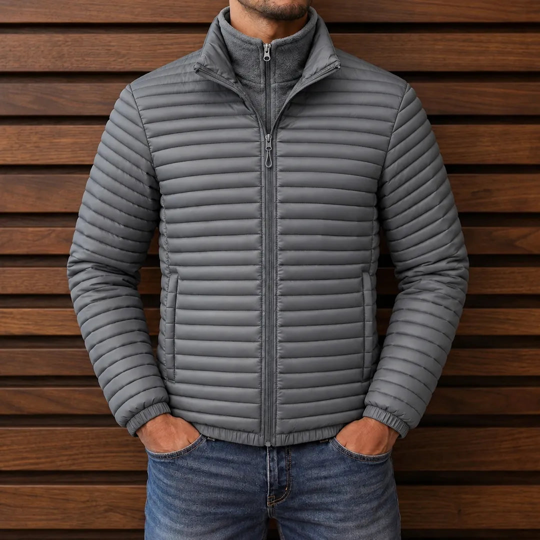 Quilted Stand Collar Jacket