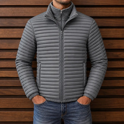 Quilted Stand Collar Jacket