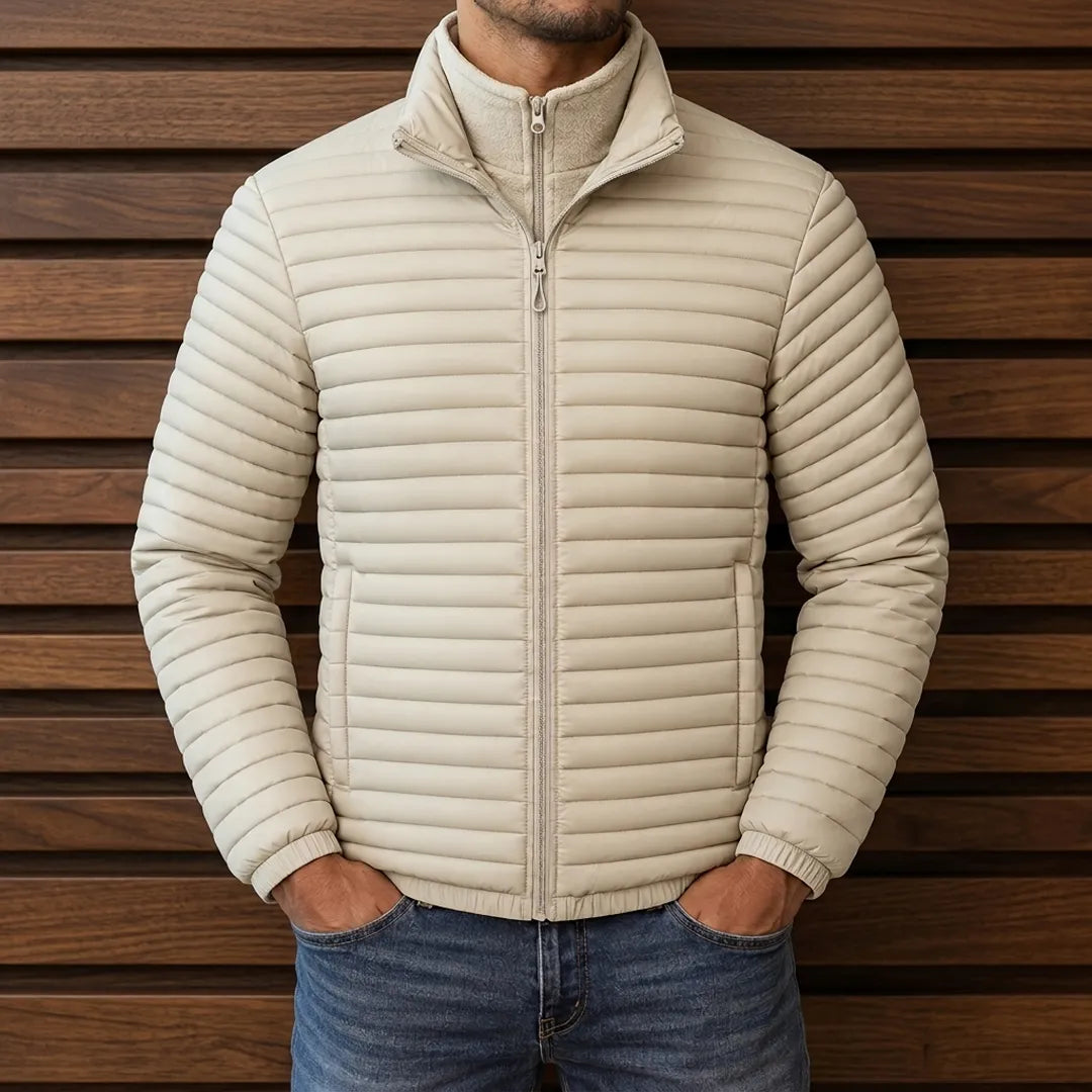 Quilted Stand Collar Jacket