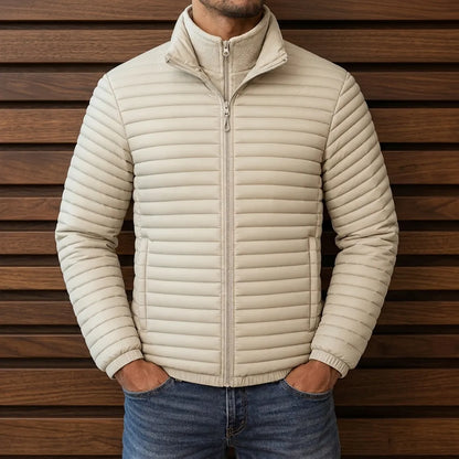 Quilted Stand Collar Jacket