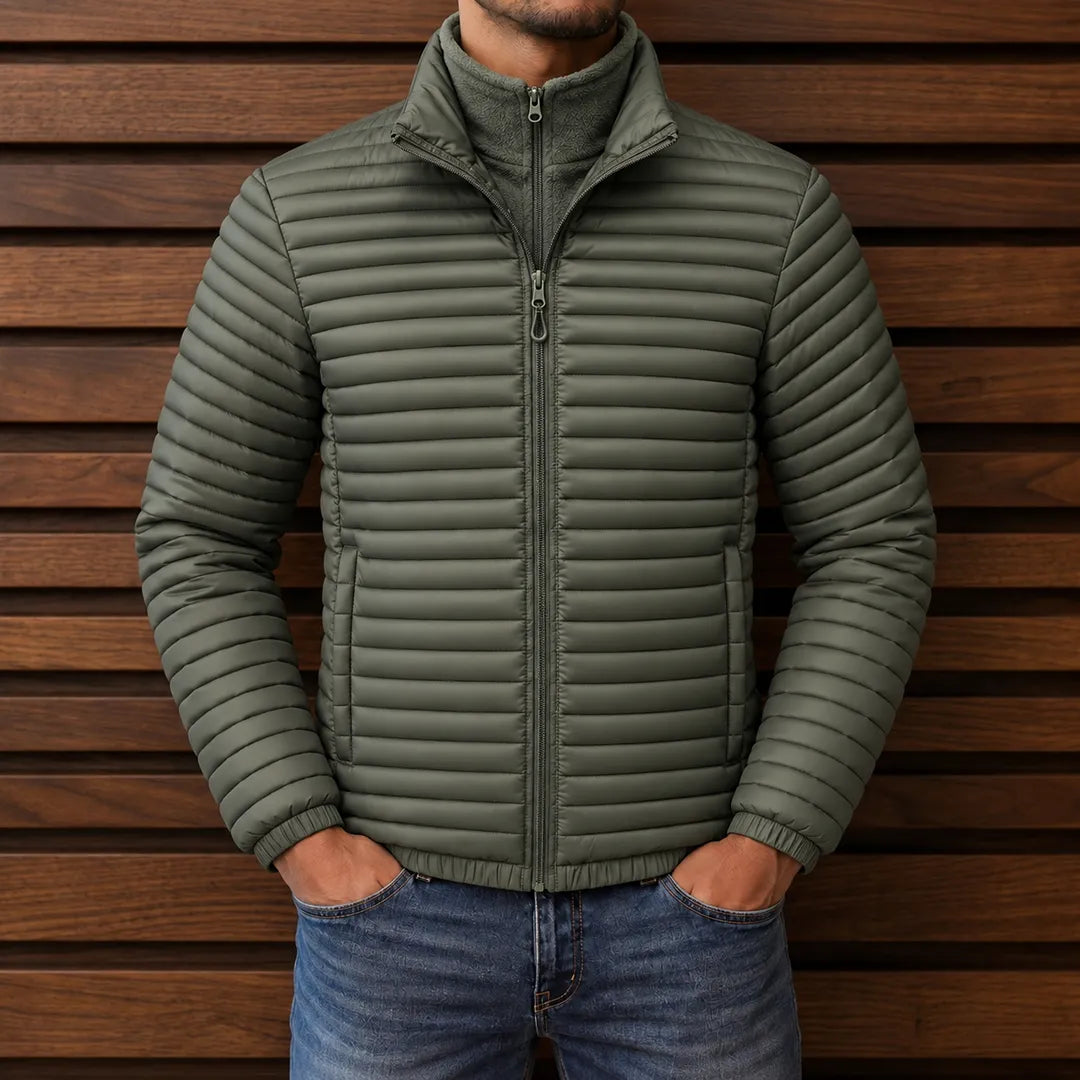 Quilted Stand Collar Jacket