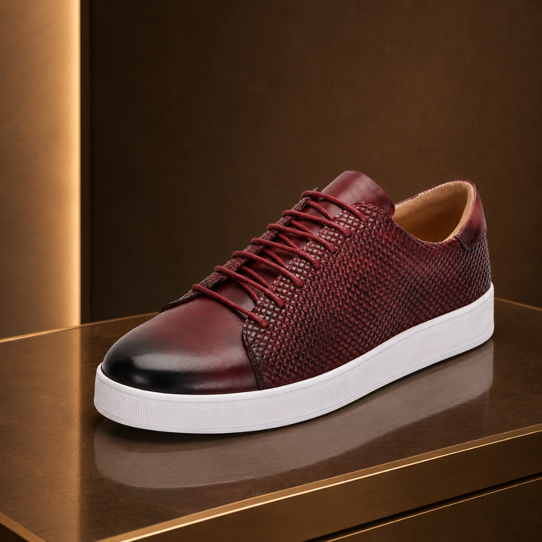 Elegant Leather Dress Sneakers