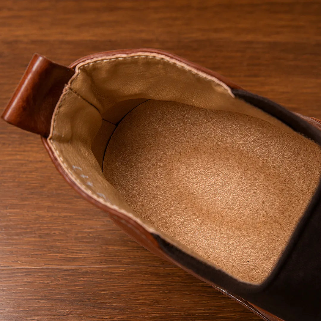 Refined Brogue Chelsea Boots