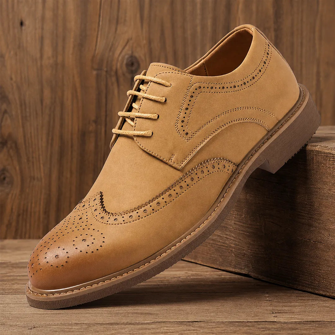 Refined Brogue Oxford Shoes
