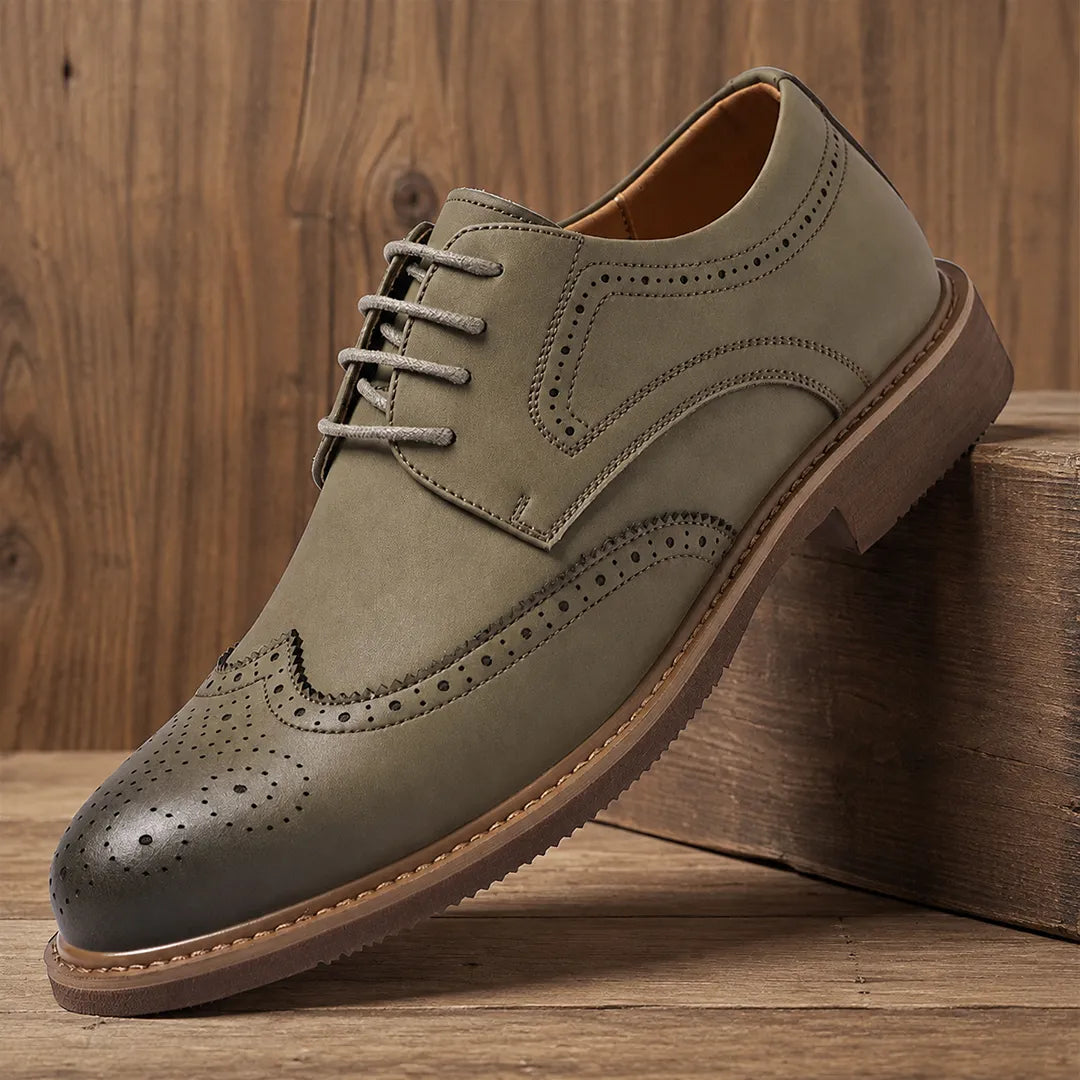 Refined Brogue Oxford Shoes