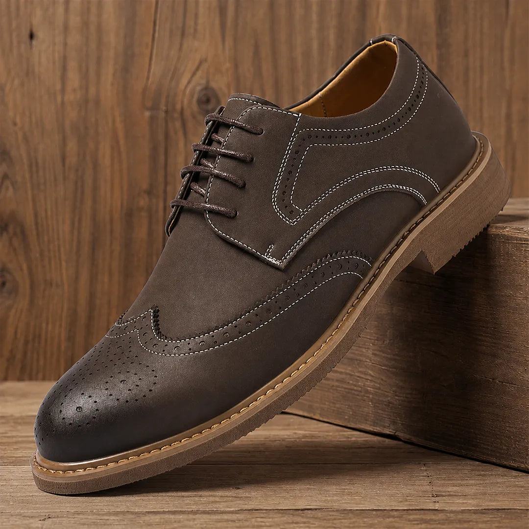 Refined Brogue Oxford Shoes